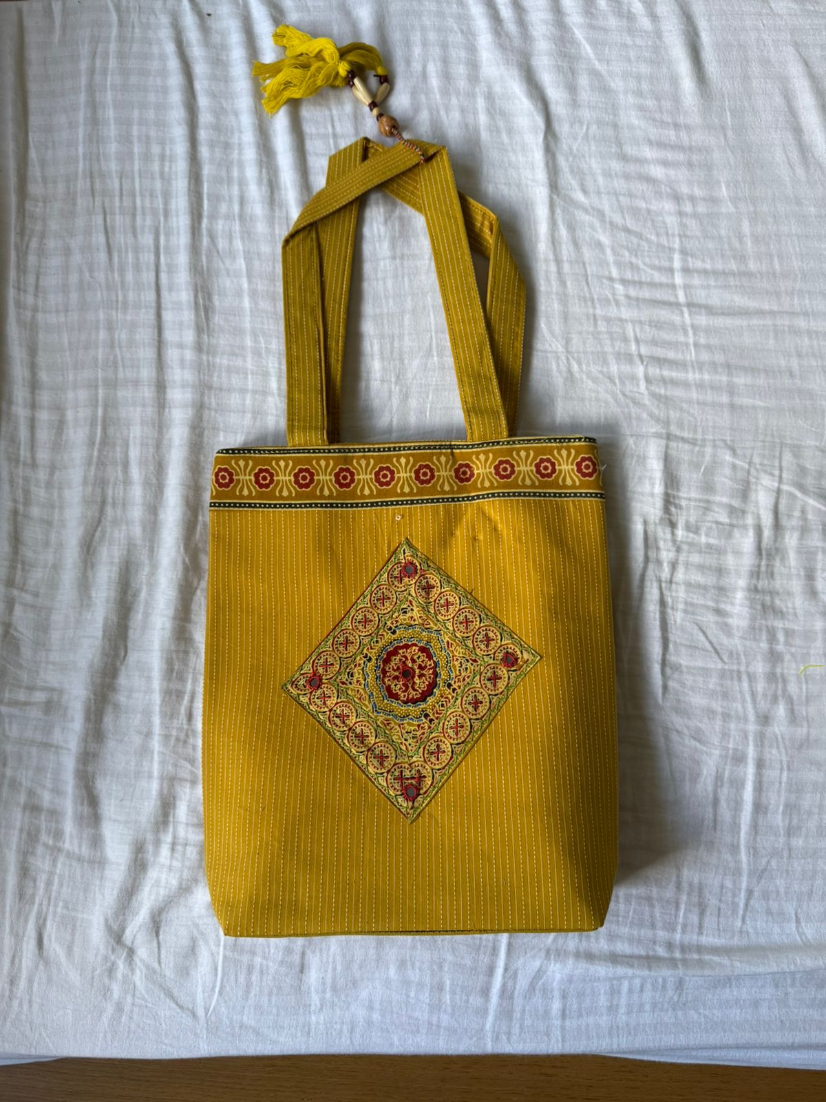 GoldenAura Mandala Tote – by VeryVere Stichero